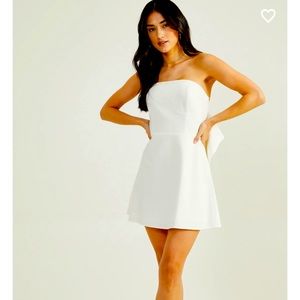 Altar’d State Lilia Strapless Bow Dress